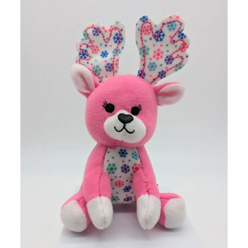 Build A Bear Pink Blizzard Reindeer McDonald's Plush Bab 4.5